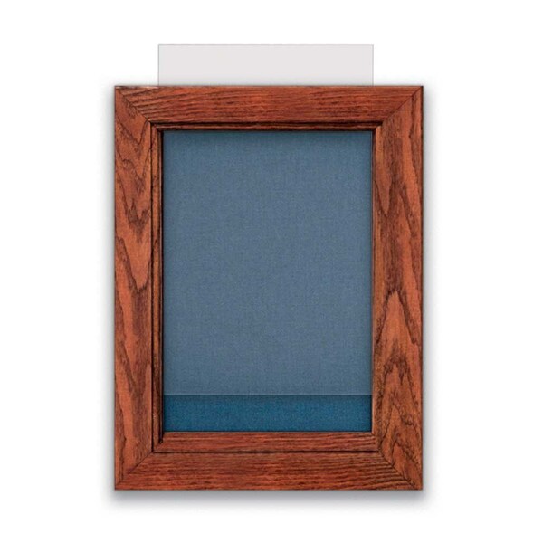 United Visual Products Indoor Enclosed Combo Board, 72"x36", Black Frame/Green & Rubber UVCB7236B-GREEN-RUBBER - main